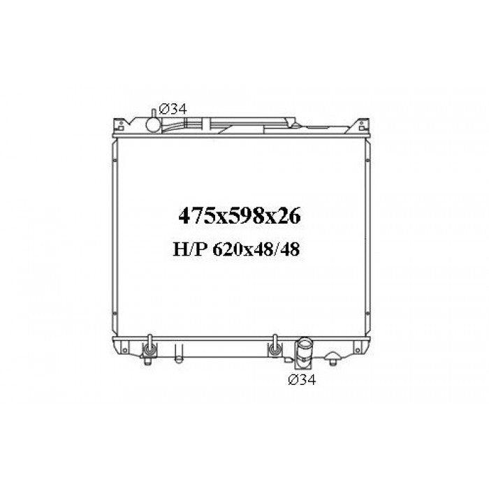 RADIATOR - Suzuki Grand Vitara XL-7 Series 3 '03-05 2.7ltr 6cyl