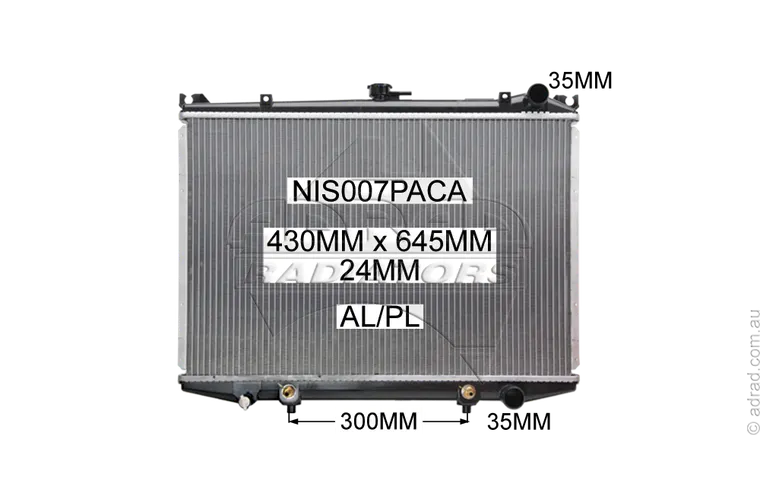 RADIATOR - Nissan Pathfinder D21 '86-95 & Nissan Navara D21 '87-97 Petrol