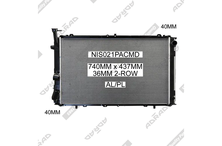 RADIATOR - Nissan Patrol GQ Y60 '88-97 4.2ltr 6cyl Diesel / 2.8L 6cyl Turbo Diesel