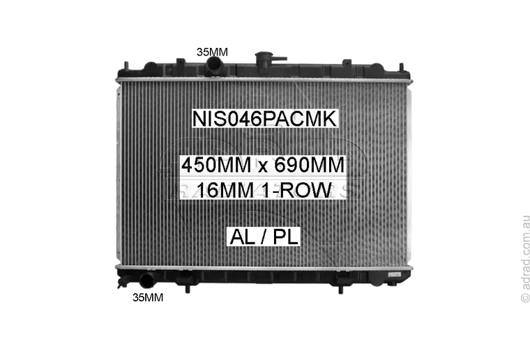 RADIATORS - Nissan X-Trail T30 '01-07 2.5ltr 4cyl