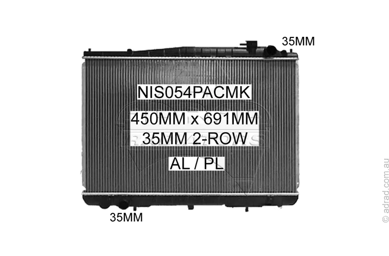 RADIATOR - Nissan Navara D22 '97-01 3.2ltr Diesel