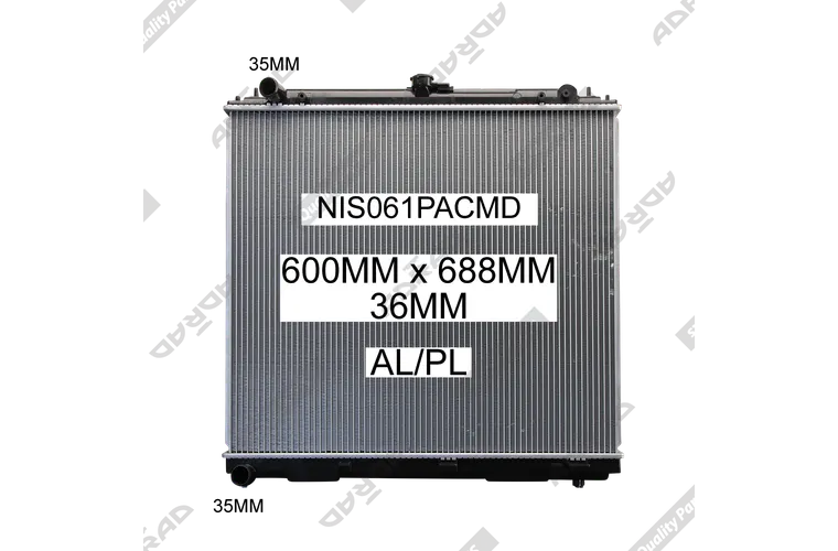 RADIATOR - Nissan Pathfinder R51 '05- 2.5ltr Turbo Diesel & Nissan Navara D40 '05- 2.5ltr Turbo Diesel