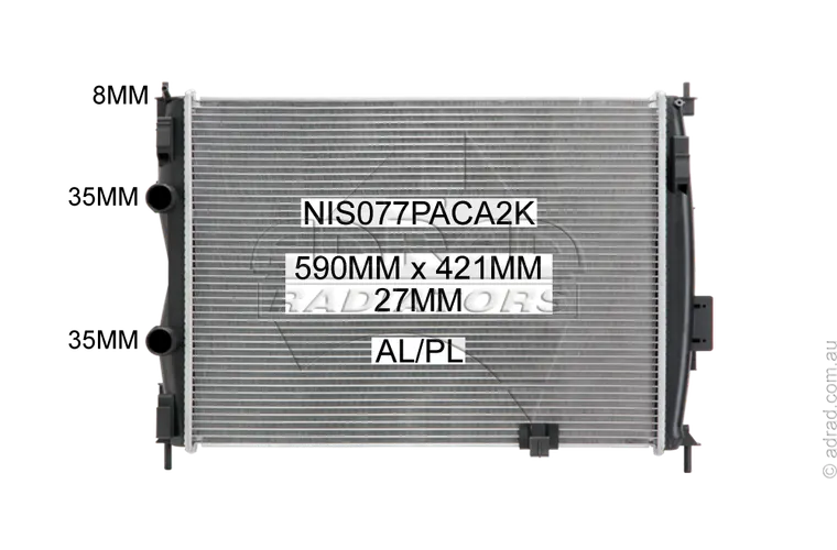 RADIATOR - Nissan Dualis J10 '09-13 2.0ltr 4cyl