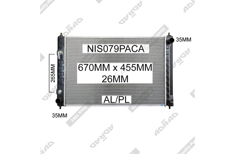 RADIATOR - Nissan Murano Z51 '09- 3.5ltr V6