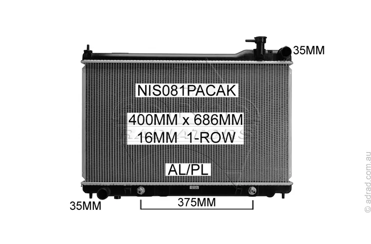 RADIATOR - Nissan Stagea M35 '01-07 & Nissan Skyline V35