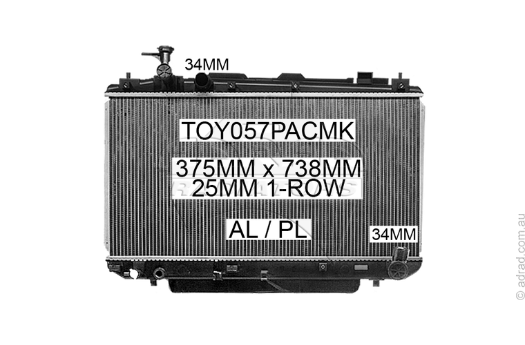 TOY057PACMK radiator
