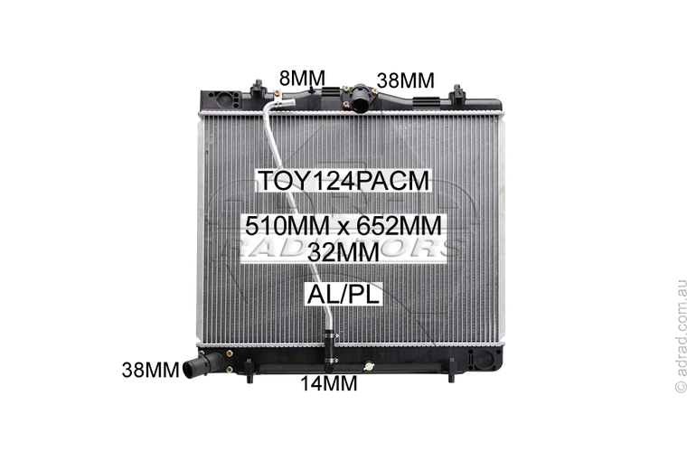 TOY124PACM radiator