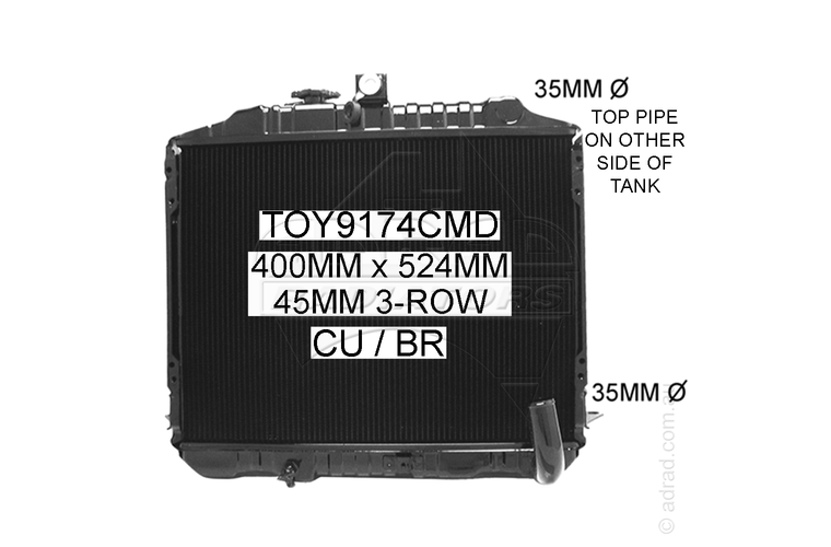 TOY9174CMD radiator