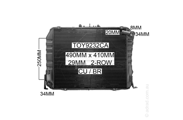 TOY9232CA radiator