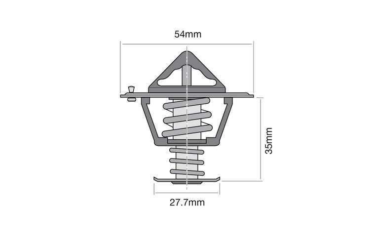 Thermostat - Blistered 54mm / 91 Deg / Bypass - TT228-195