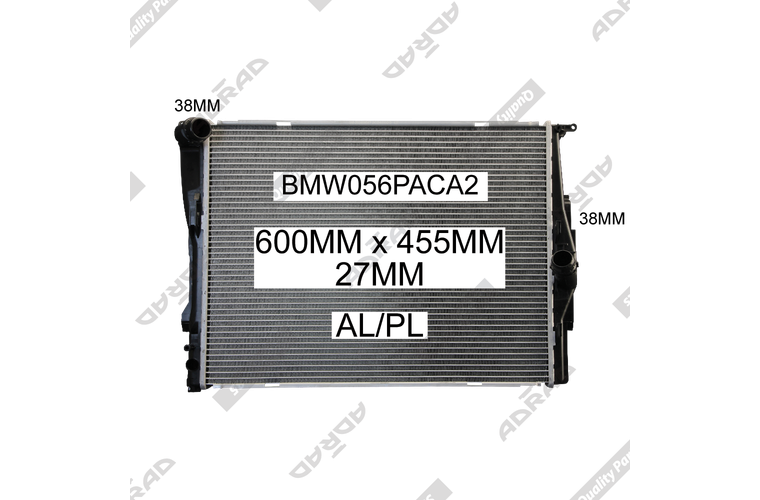 E87/E88/E82 118i-130i '04- E91/91/92/93 2.5l/3.0l Man. E84 X1 RADIATOR - BMW056PACA2