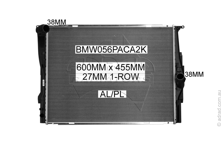 Radiator Assembly - E87/E88/E82 118i-130i '04- E91/91/92/93 2.5l/3.0l Man. E84 X1 2.0ltr Auto. '10- / Z4 - BMW056PACA2K