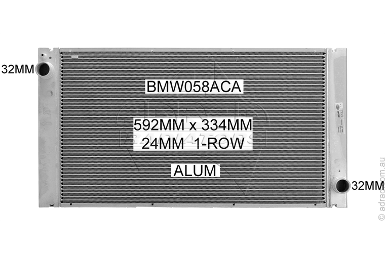 Radiator Assembly - MINI COOPER S 1.6ltr '07-14 MINI CLUBMAN R55 Auto/Man '08- MINI COUNTRYMAN R60 Auto/Man - BMW058ACA