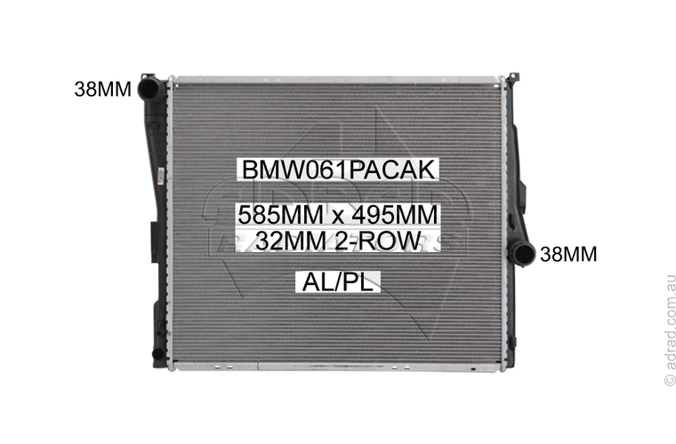 RADIATOR - BMW E83 X3 '04-06 2.5/3.0ltr Petrol & 2.0/3.0ltr Turbo Diesel - NC469A