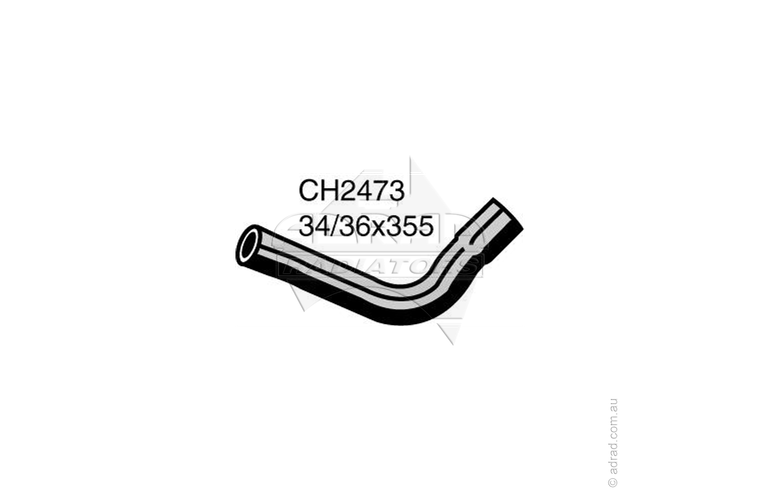 Radiator Hose - FALCON AU 6cyl Top Hose - CH2473