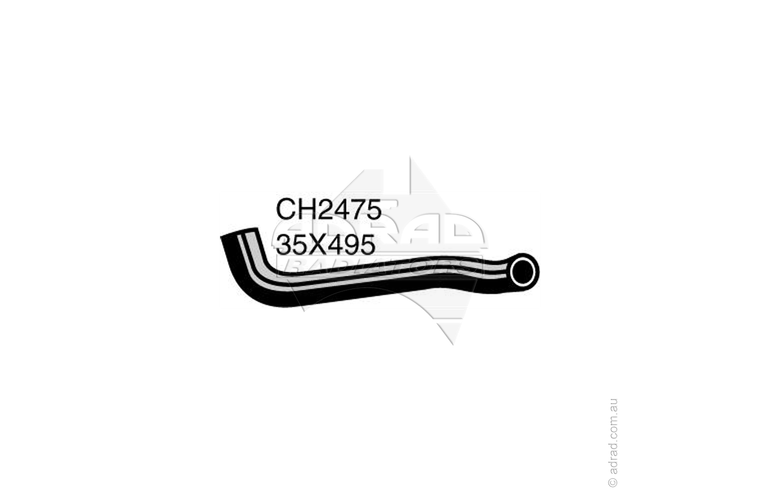 Radiator Hose - FALCON AU 6cyl Bottom hose - CH2475