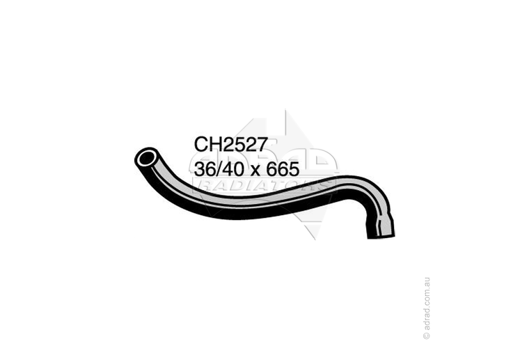 Radiator Hose - LANDCRUISER UZJ100R 4.7L V8 Man/Auto Bottom Hose - CH2527