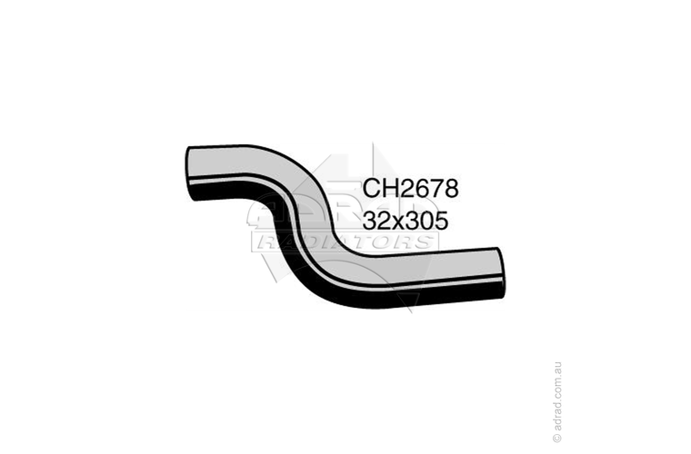 Radiator Hose - TOYOTA HILUX RZN147 '97-99 2.0ltr / to Pipe Outlet Hose - CH2678