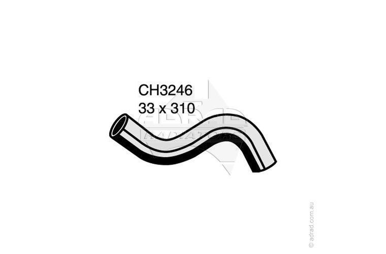 Radiator Hose - MITSUBISHI LANCER CG/CH 2.0L Man/Auto Top Hose - CH3246