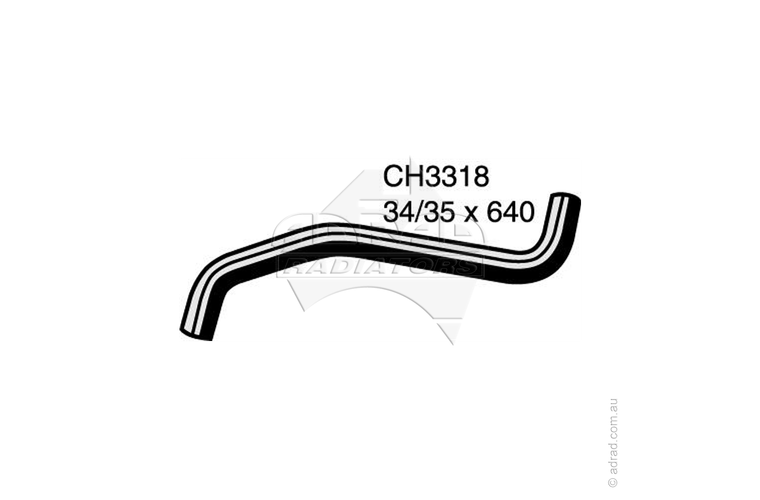 Radiator Hose - COMMODORE VY V6 Top Hose - CH3318