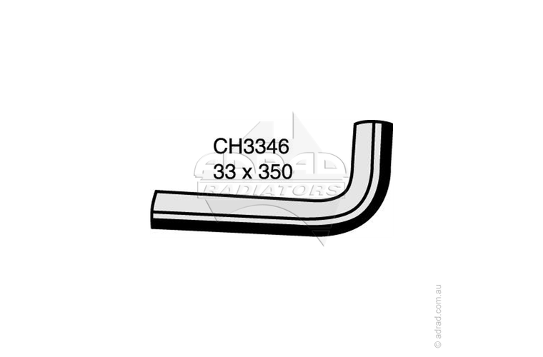 Radiator Hose - COMMODORE VY V8 Bottom Hose To Cross Over - CH3346