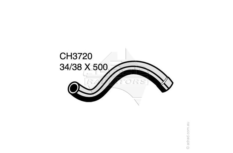 Radiator Hose - COMMODORE VZ V8 '04- Bottom Hose - CH3720