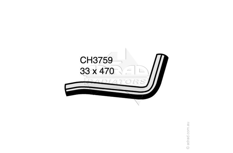 Radiator Hose - PRADO GRJ120R 6cyl '03-09 Top Hose - CH3759