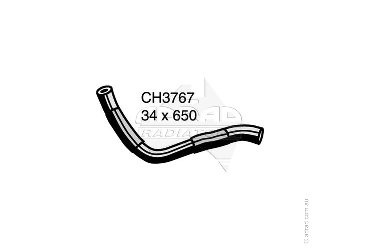 Radiator Hose - PAJERO NT/NW/NX 3.2L Trb Dsl Man/Auto Bottom Hose - CH3767