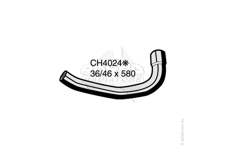 Radiator Hose - JEEP WRANGLER TJ 4.0L '01-07 Bottom Hose - CH4024