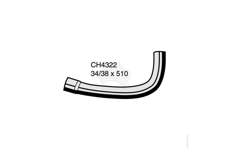 Radiator Hose - TOYOTA HIACE TRH '04-22 2.7L Top Hose - CH4322