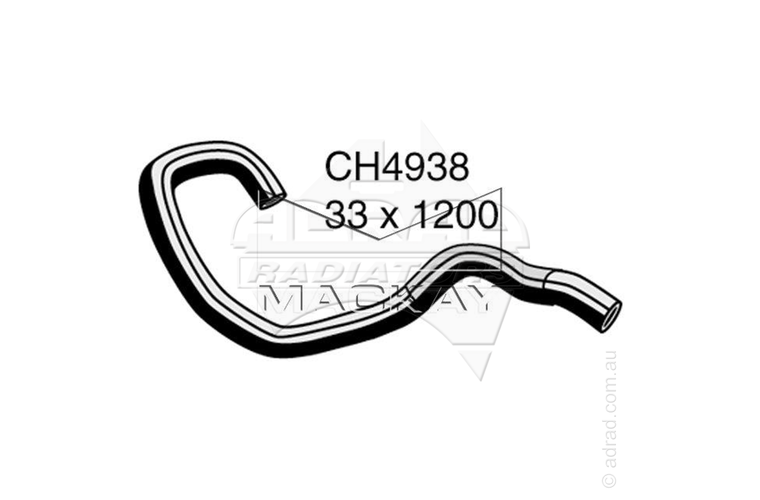 Radiator Hose - OUTLANDER ZG,ZH,LS 2.4L '06-12 BOTTOM HOSE - CH4938