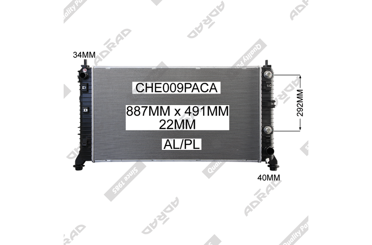CHEV SILVERADO 1500 6.2L '20- GMC SIERRA DENALI 6.2L '19- RADIATOR - CHE009PACA