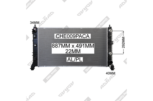 CHEV SILVERADO 1500 6.2L '20- GMC SIERRA DENALI 6.2L '19- RADIATOR - CHE009PACA