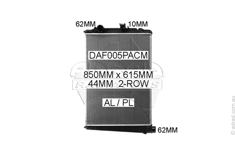 DAF005PACM radiator