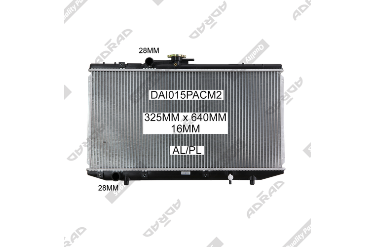 STARLET EP91 1.3ltr Man '96-99 TOYOTA RADIATOR - DAI015PACM2