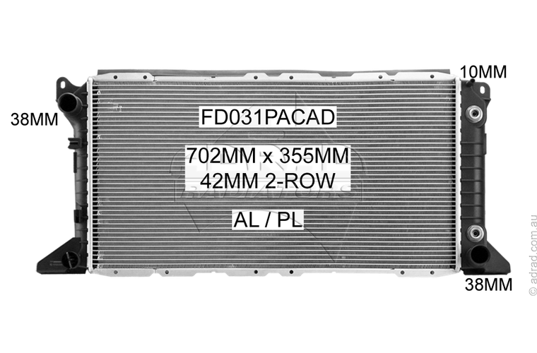 RADIATOR - Ford Transit VF / VG '94-00 2.5ltr Diesel - NC219M