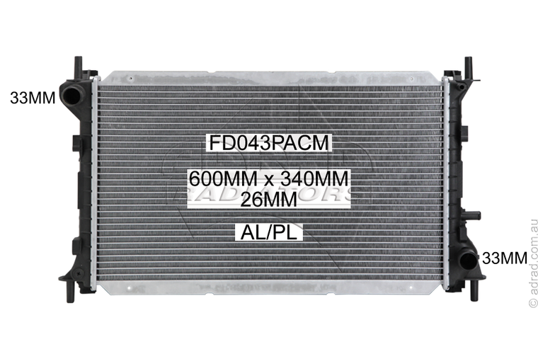 RADIATOR - Ford Focus '02-05 2.0ltr 4cyl - NC688A