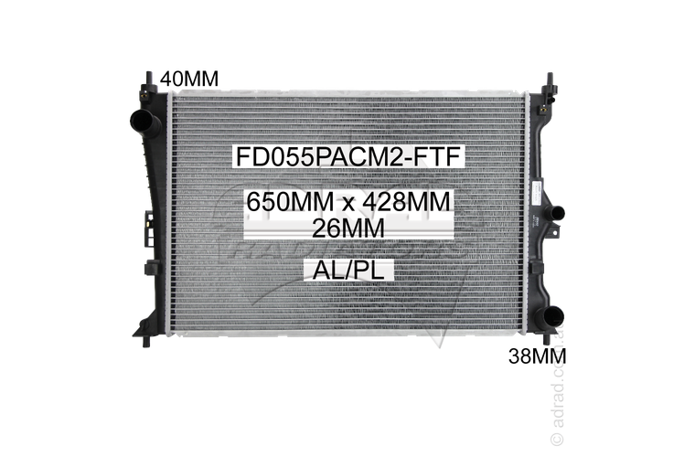FALCON FG 4.0ltr Inc Turbo 08- FALCON FG 5.4ltr V8 Man. '08- RADIATOR - FD055PACM2-FTF