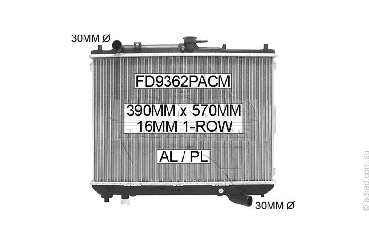 FD9362PACM radiator