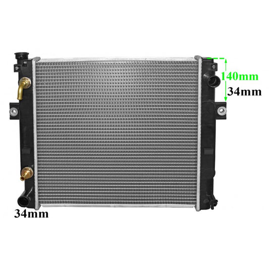 Radiator Assembly - SQ Core: 500x448x48 H/P: 465x68/68 To Suit Hy - FO046