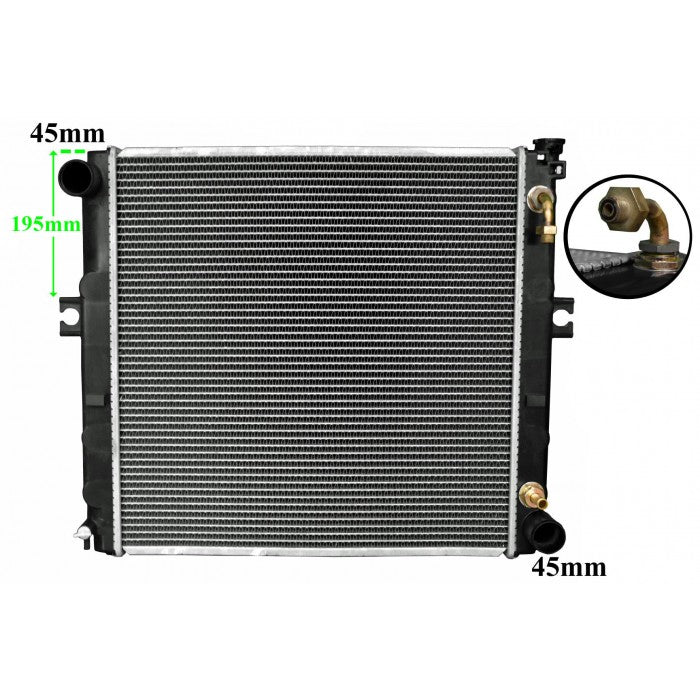 Radiator Assembly - Core: 525x528x48 H/P: 544x74/74 To Suit Ko - FO002