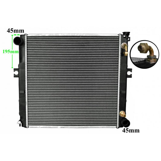 Radiator Assembly - Core: 525x528x48 H/P: 544x74/74 To Suit Ko - FO002