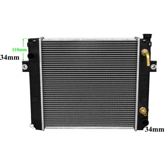 Radiator Assembly - SQ Core: 430x430x48 H/P: 446x85/85 To Suit To - FO012