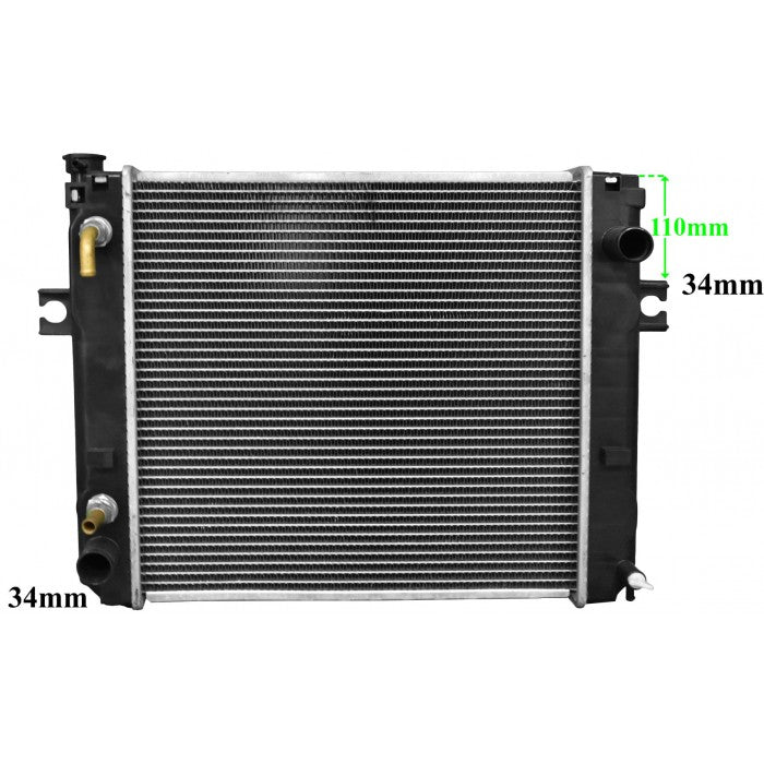 Radiator Assembly - SQ Core: 430x430x48 H/P: 446x85/85 Wing Height:&nb - FO015