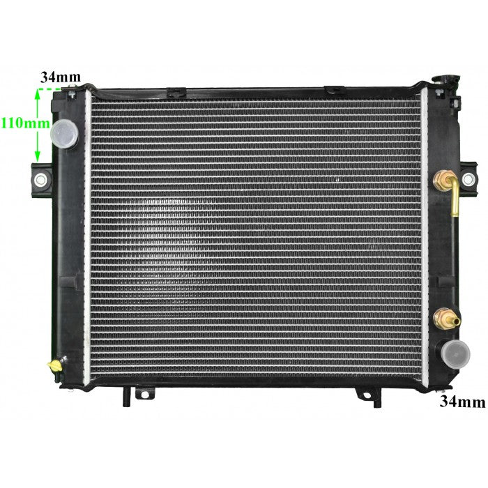Radiator Assembly - SQ - 110mm Core: 500x430x48 H/P: 446x85/85 To Suit Ko - FO019