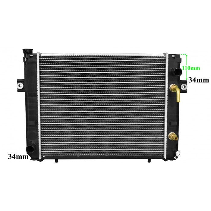 Radiator Assembly - SQ - 110mm Core: 500x430x48 H/P: 445x85/85 To Suit Ko - FO024