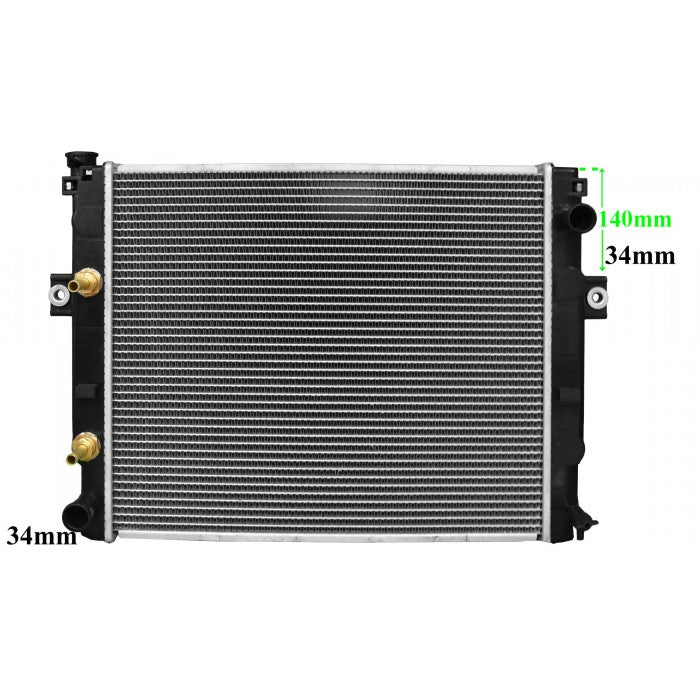 Radiator Assembly - SQ Core: 525x448x48 H/P: 465x68/68 Wing Height:&nb - FO017