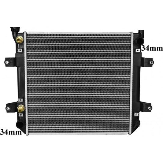 Radiator Assembly - SQ Core: 450x440x32H/P: 460x52/52To SuitNissanO/C Pipe Size: 13mm - FO055