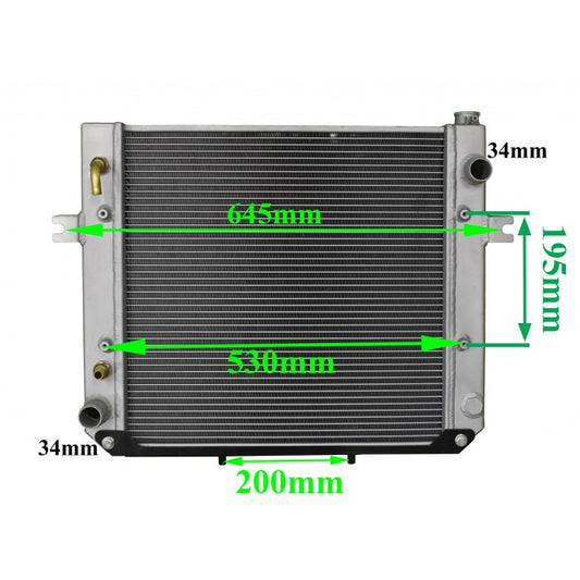 Radiator Assembly - Core: 480x488x56 H/P: 494x94/94 To Suit Ba - FO077AA
