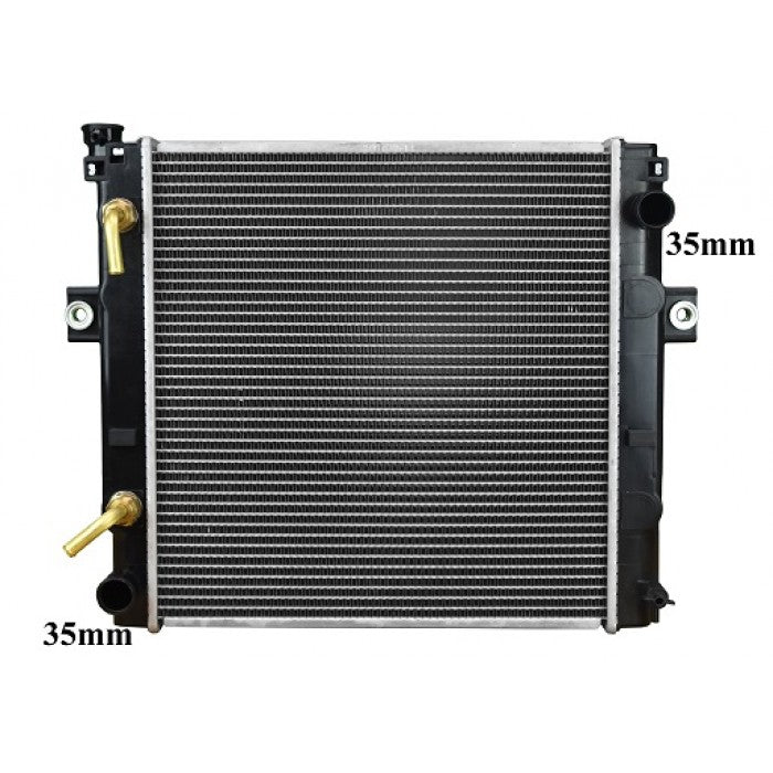 Radiator Assembly - SQ Core: 425x448x48 H/P: 465x68/68 O/C Pipe Size: - FO080